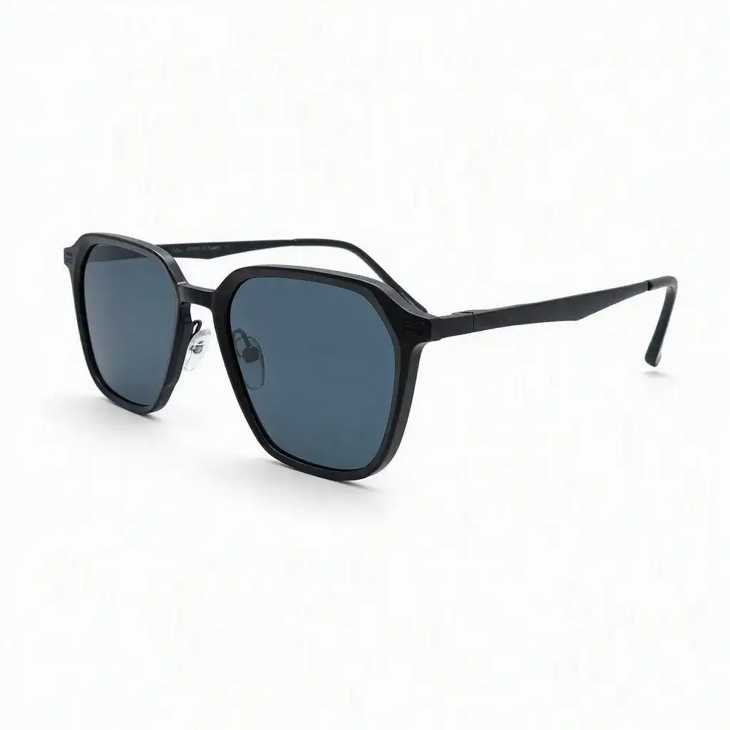 Dior Black Metal Full Rim Geometric Sunglasses